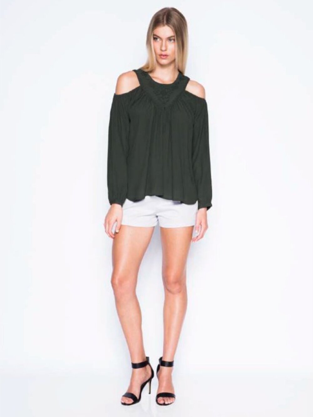 Pink Stitch Untold Stories Olive Top